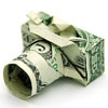 Деньги, золото Фотоаппарат из долларовых банкнот аватар