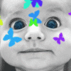 Дети Детишка с бабочками аватар
