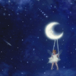 Космос, звезды, луна и месяц Звездопад аватар