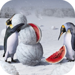 Пингвины Пингвины делают снеговика из арбузов аватар
